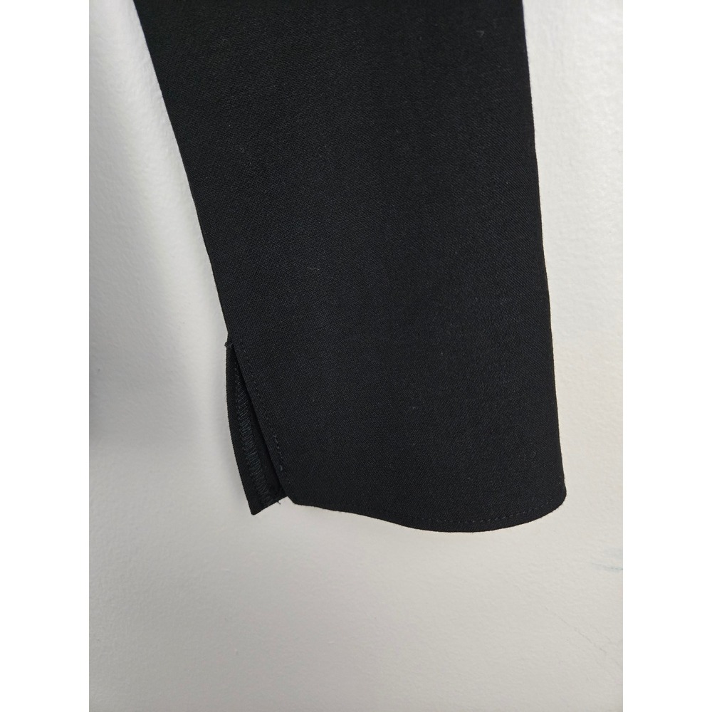 Zara Woman Black Peplum Long Sleeve Top with Button Waist‎ Detail Size S - Picture 6 of 10